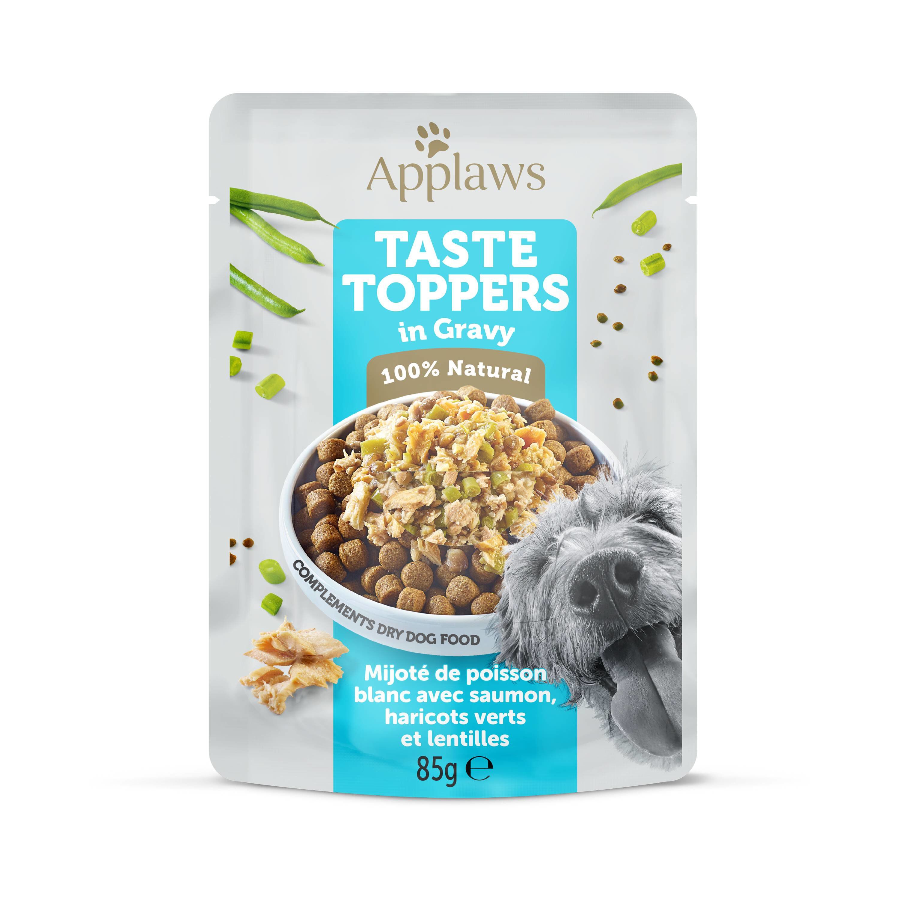Applaws - Sachet Au Poisson Blanc Saumon et L&eacute;gumes En Sauce Pour Chiens - 85g Image num&eacute;ro 1