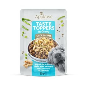 Applaws - Sachet Au Poisson Blanc Saumon et L&eacute;gumes En Sauce Pour Chiens - 85g