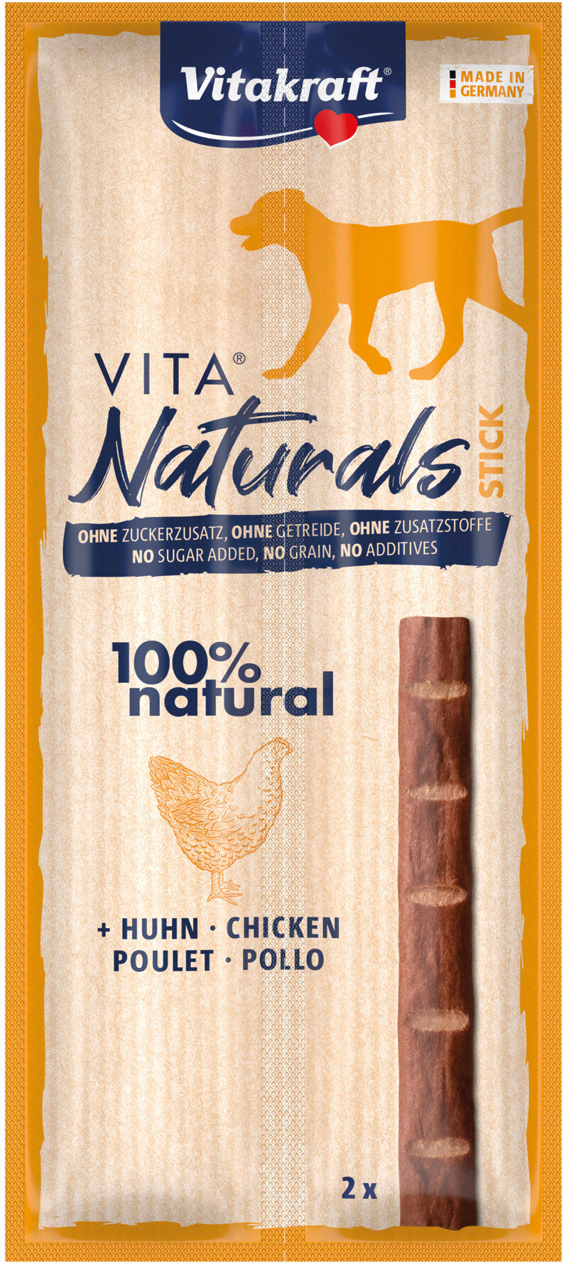 Vitakraft - Friandises VitaNaturals Stick au Poulet pour Chiens - 2x11g Image num&eacute;ro 1