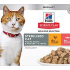 Hill's Science Plan - Sachets Multipack pour Chat Stérilisé - 12x85g image number null