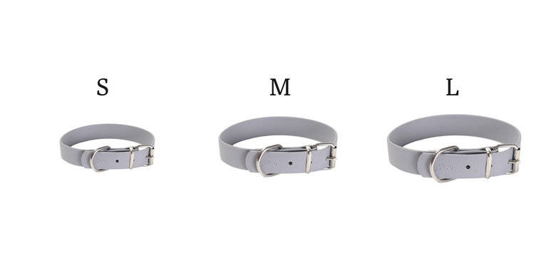 Gotoo - Collier Premium Biotane Gris pour Chien - S Image numéro 3 Gotoo - Collier Premium Biotane Gris pour Chien - S Image numéro 3