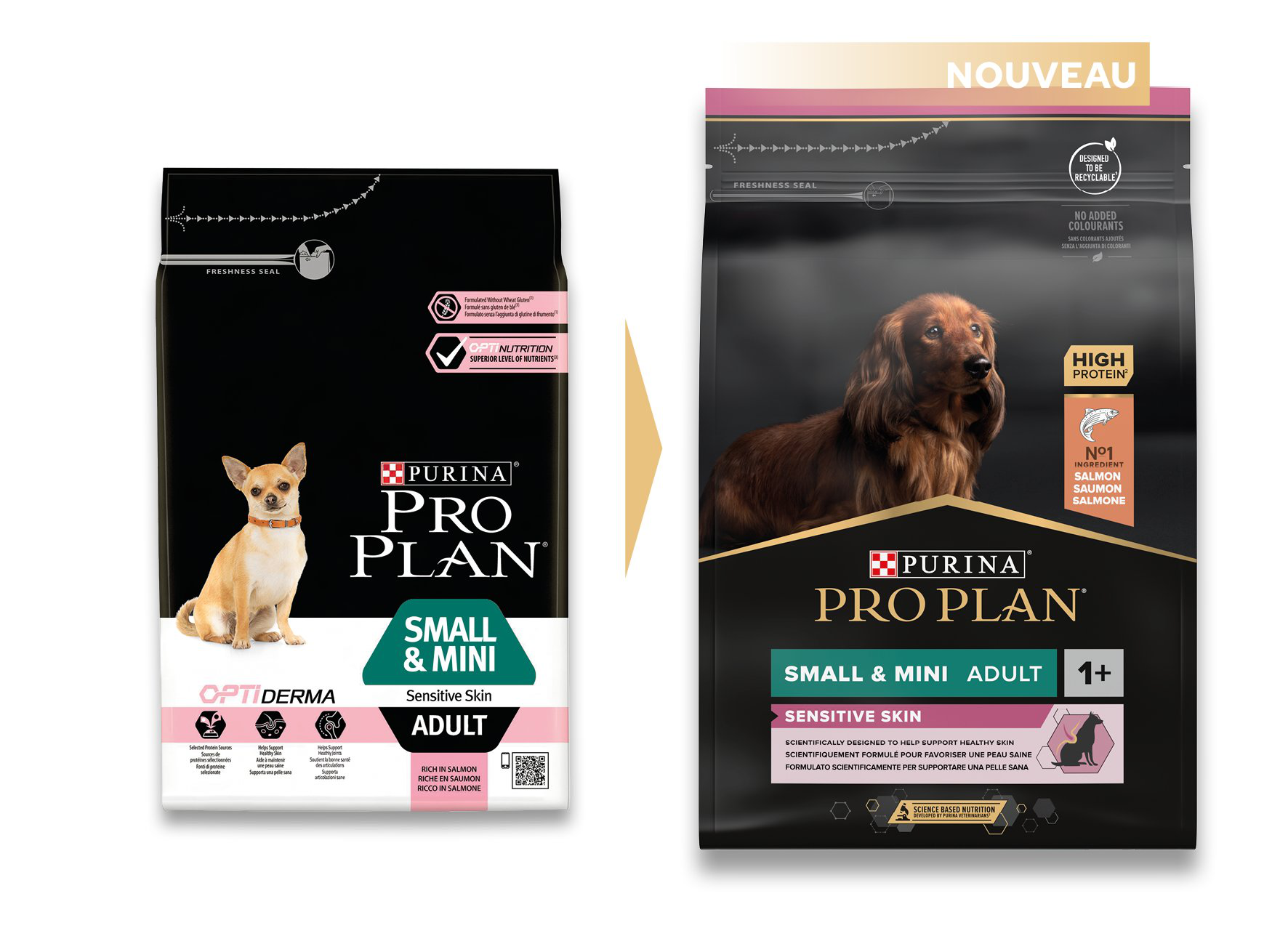 Pro Plan - Croquettes Small & Mini Sensitive Skin Saumon pour Chien - 3Kg Image num&eacute;ro 2