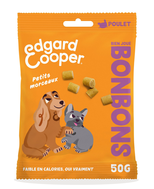 Edgard & Cooper - Bonbons Adulte Poulet pour Chiens - 50g Image numéro 1 Edgard & Cooper - Bonbons Adulte Poulet pour Chiens - 50g Image numéro 1