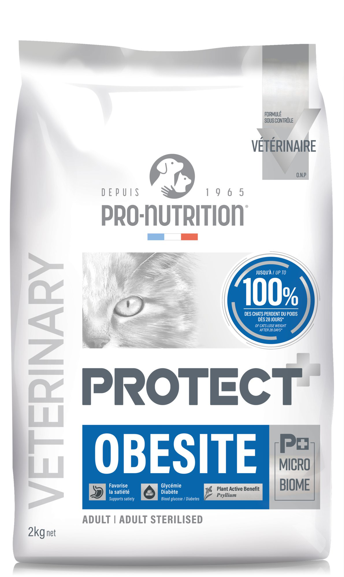 Pro-Nutrition - Croquettes Protect Obesite pour Chats - 2Kg Image num&eacute;ro 1