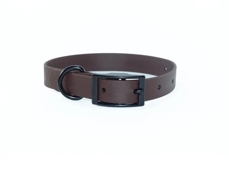 Ekys - Collier Biothane 18mm pour Chien - Marron Foncé Image numéro 1 Ekys - Collier Biothane 18mm pour Chien - Marron Foncé Image numéro 1
