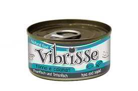 Vibrisse - Pâtée Natural Food Thon et Calamar pour chats - 70g