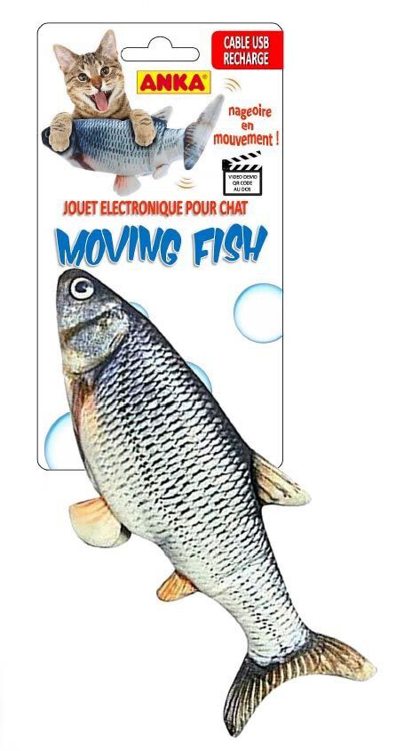 Anka - Jouet Moving Fish Electronique pour Chat - Gris Image num&eacute;ro 1