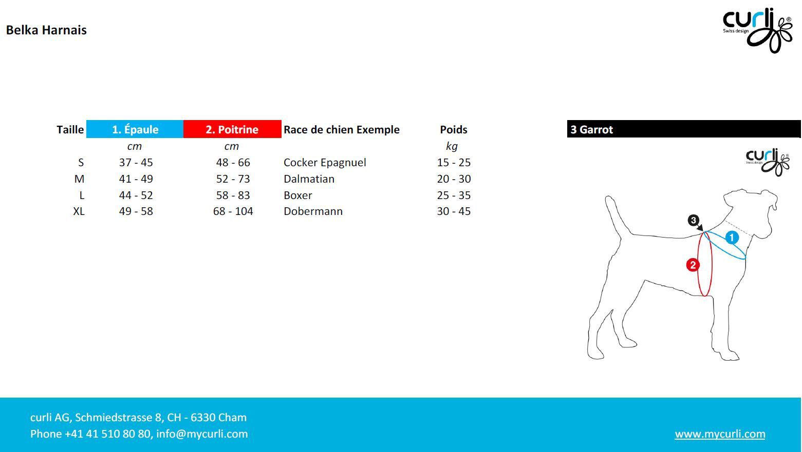 Curli - Harnais Belka Air-Mesh En Noir pour Chiens - M Image num&eacute;ro 5