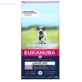 Eukanuba - Croquettes Chiot & Junior Sans Céréales Grandes Races Riche en Poissons