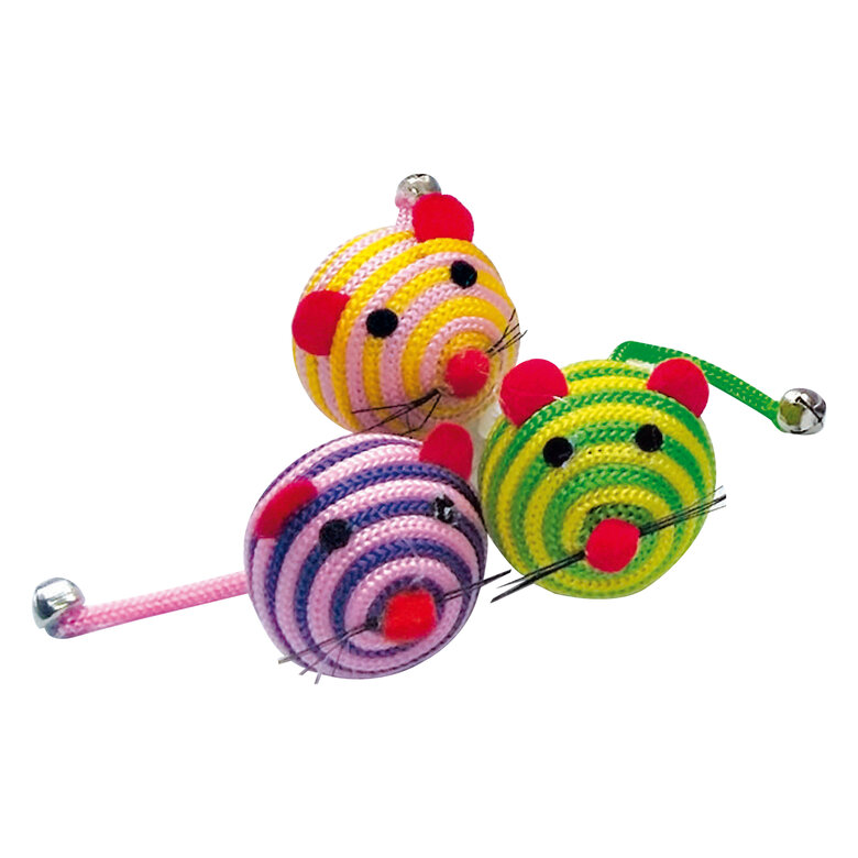 Croci - Jouet Souris Rayure pour Chats - 5cm Image numéro 1 Croci - Jouet Souris Rayure pour Chats - 5cm Image numéro 1
