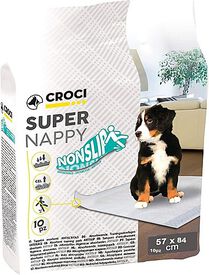 Croci - Tapis Absorbant Super Nappy Nonslip pour Chiens - 84x57cm/10pcs