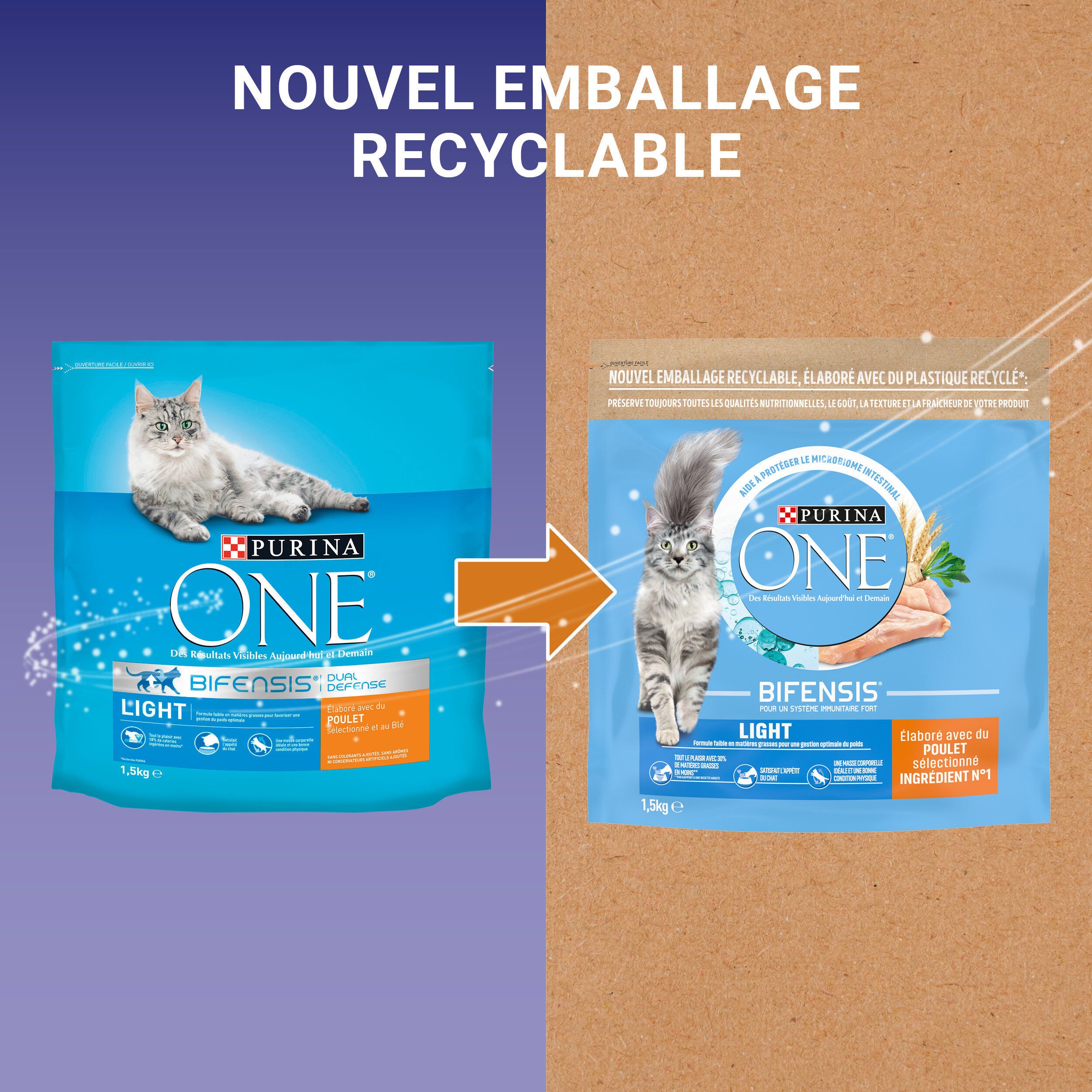 Purina One - Croquettes Light au Poulet et Bl&eacute; pour Chat Adulte - 1,5Kg Image num&eacute;ro 8