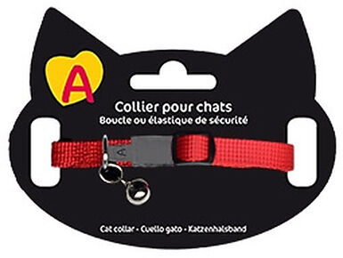 Animalis - Collier Basic pour Chat - Rouge