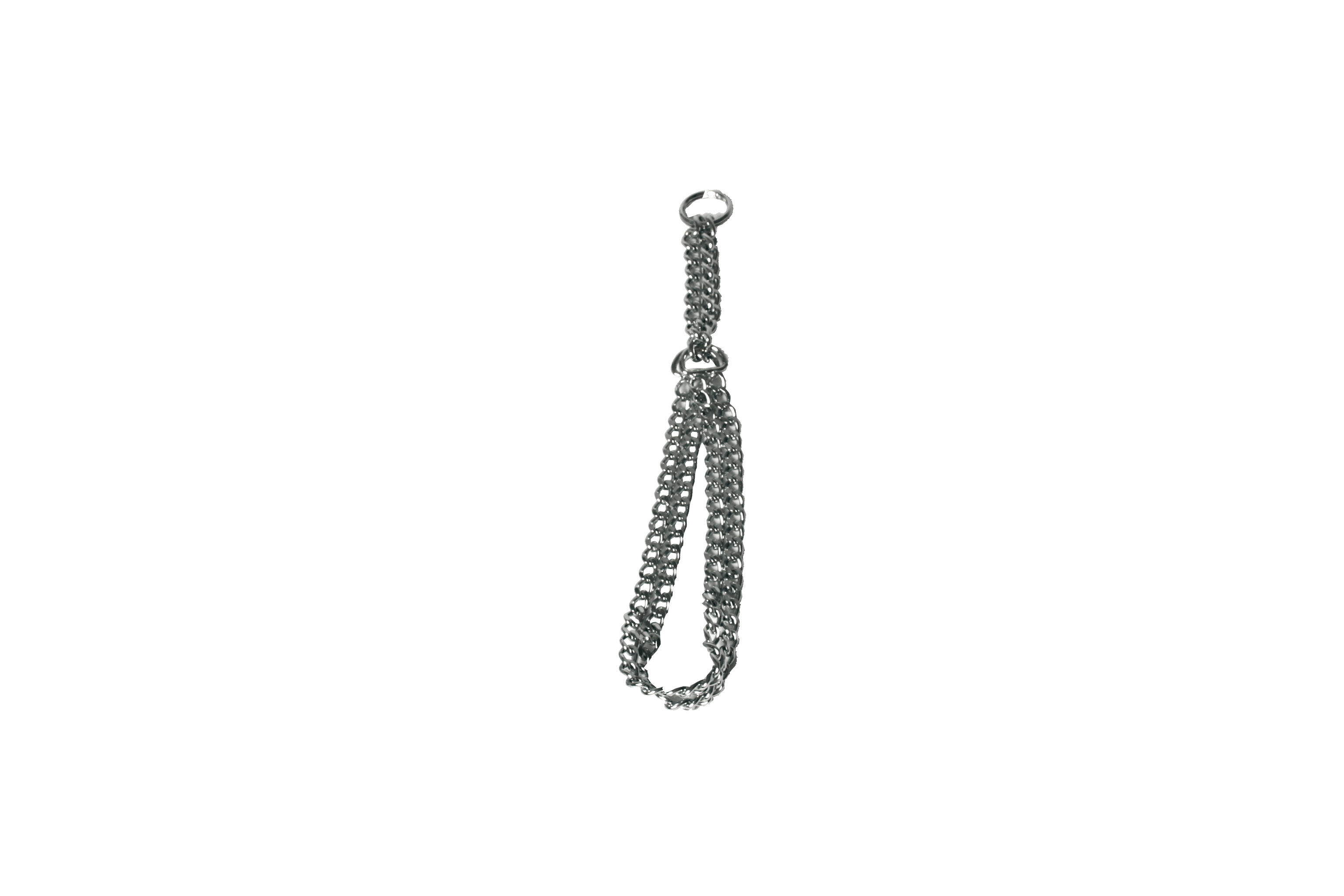 Collier en Cha&icirc;ne Semi-&eacute;trangleur 2 Rangs pour Chien - 60cm Image num&eacute;ro 1