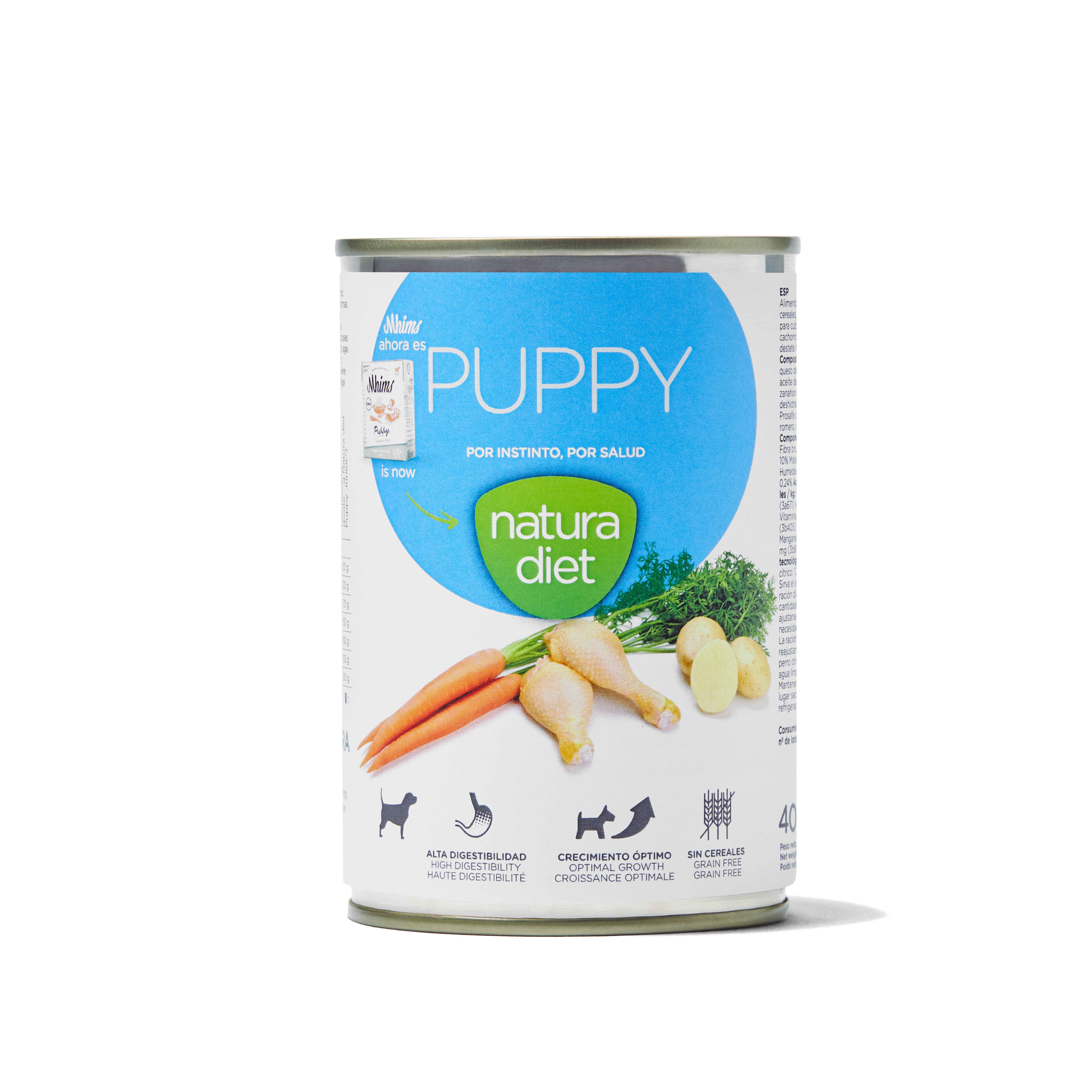Natura Diet - P&acirc;t&eacute;e Puppy Poulet Frais pour Chiots - 400g Image num&eacute;ro 1