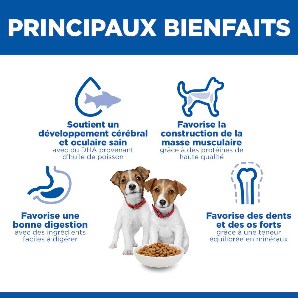 Hill's Science Plan - Puppy Small & Mini Croquettes Pour Chiot De Petite Taille Au Poulet  -  1,5kg Image num&eacute;ro 7