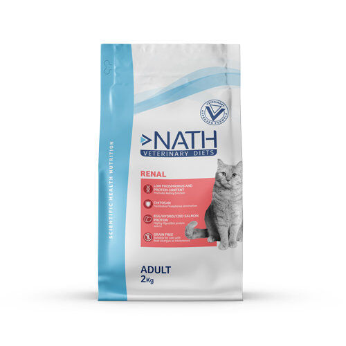 Nath Veterinary Diet - Croquettes Renal Sans C&eacute;r&eacute;ales pour Chat - 2Kg Image num&eacute;ro 1