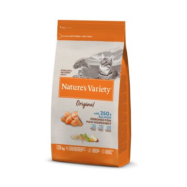 Nature's Variety - Croquettes Original Sterilized au Saumon pour Chat