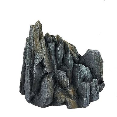 Aquadella - Décoration PATAGONIA M Anthracite pour Aquarium - 20,5x11,5x16cm