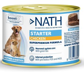 Nath - Pâtée Puppy starter au Poulet pour Chiots - 200g