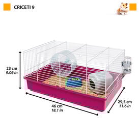 Ferplast - Cage Criceti 9 pour Rongeurs - Rouge/Blanc