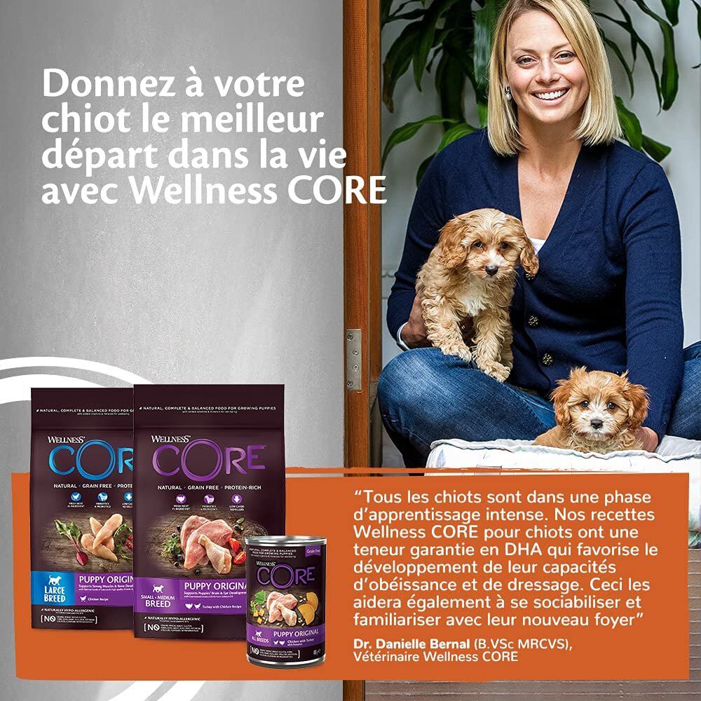 Wellness CORE - Repas Complet Puppy 95% de Poulet et Dinde pour Chiot - 400g Image num&eacute;ro 7