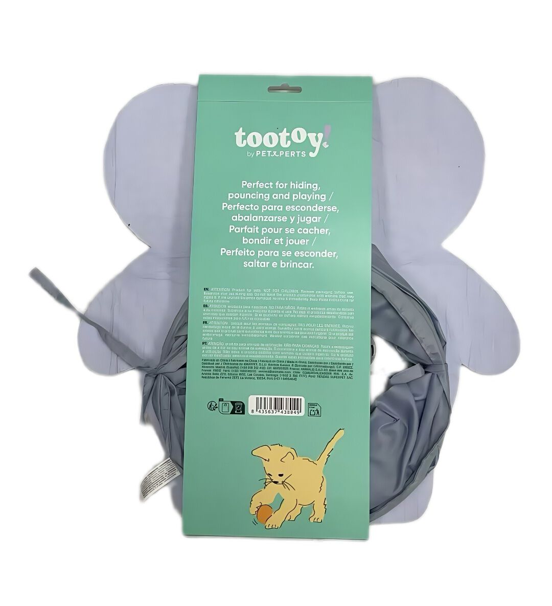 Tootoy! - Tunnel pour Chaton en Forme de Souris - Gris Image num&eacute;ro 3