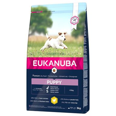 Eukanuba - Croquettes Chiot Pour Petite Race Poulet - 3 Kg