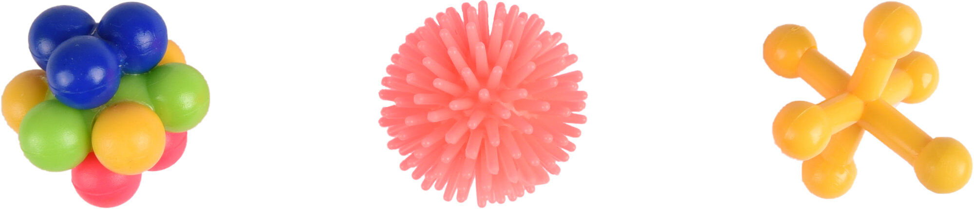 Flamingo - Jouet Juna Balle Balle &agrave; Picots &Eacute;toile pour Chats - x3 Image num&eacute;ro 1