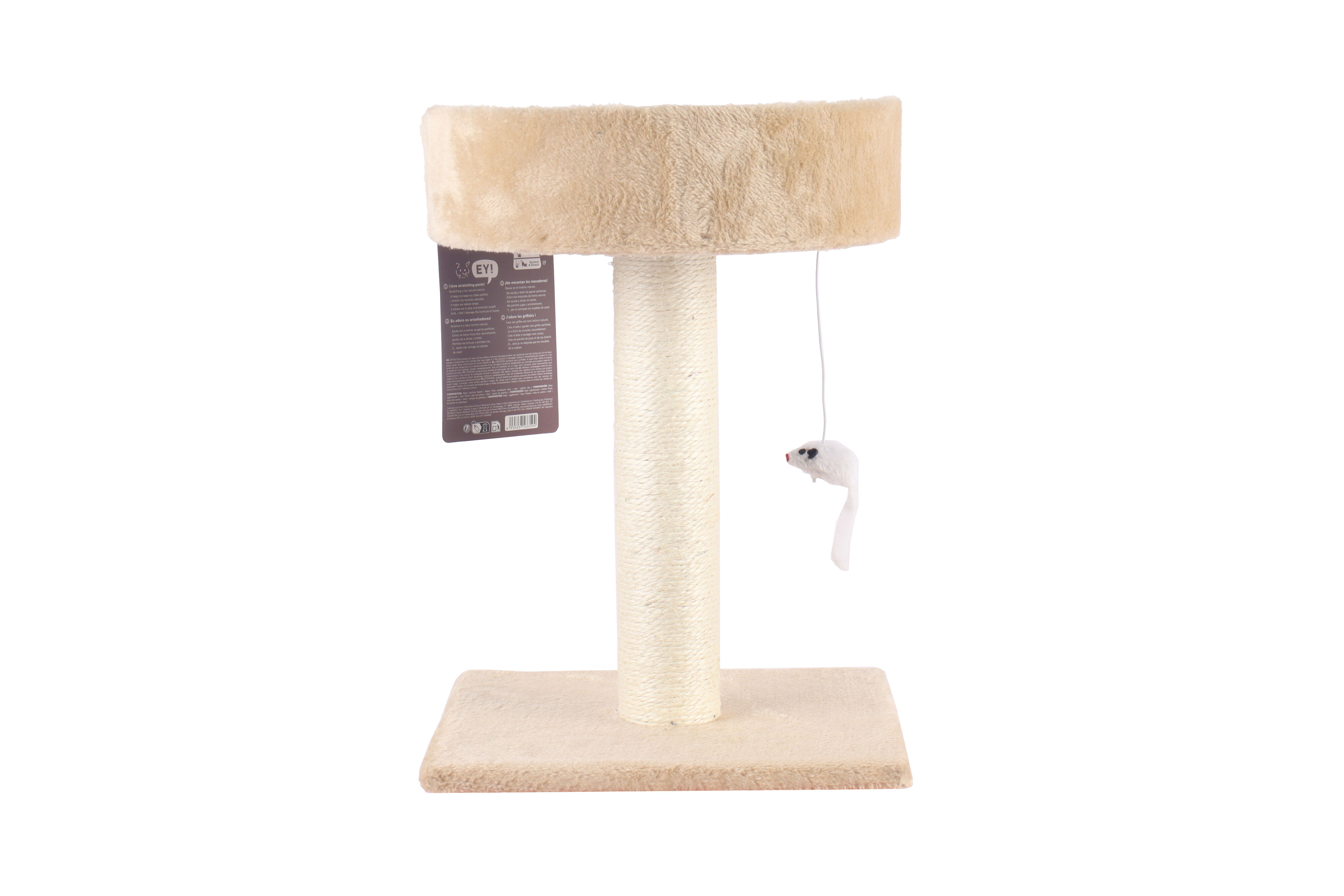 Leeby - Griffoir Tigrou pour Chats - Beige Image num&eacute;ro 2