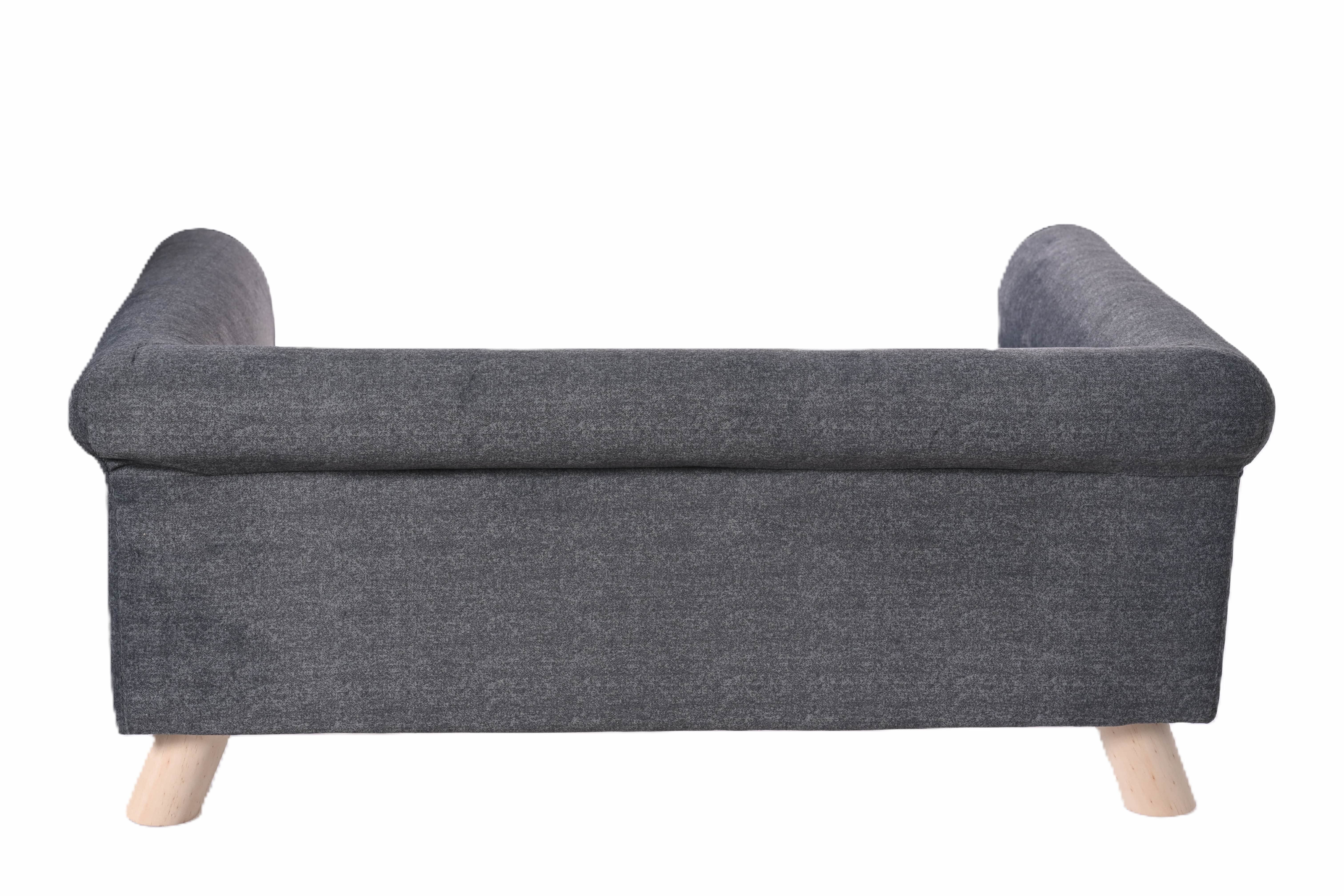 Leeby - Canap&eacute; Deluxe Gris Royal pour Chien - 52x82x27cm Image num&eacute;ro 3