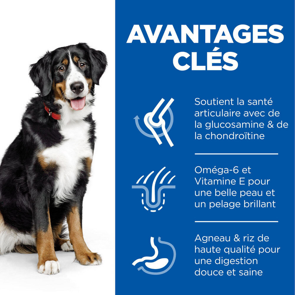 Hill's Science Plan - Adult Croquettes Pour Grand Chien A L'agneau Et Riz  - 12kg Image num&eacute;ro 3