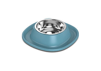 Animalis - Gamelle en Inox Soft Bleu pour Chat - S