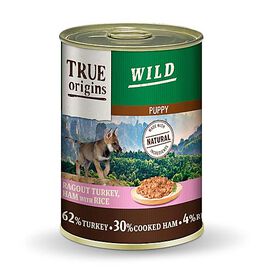 True Origins Wild - Ragout  à la Dinde, Jambon & Riz pour Chiots - 400G