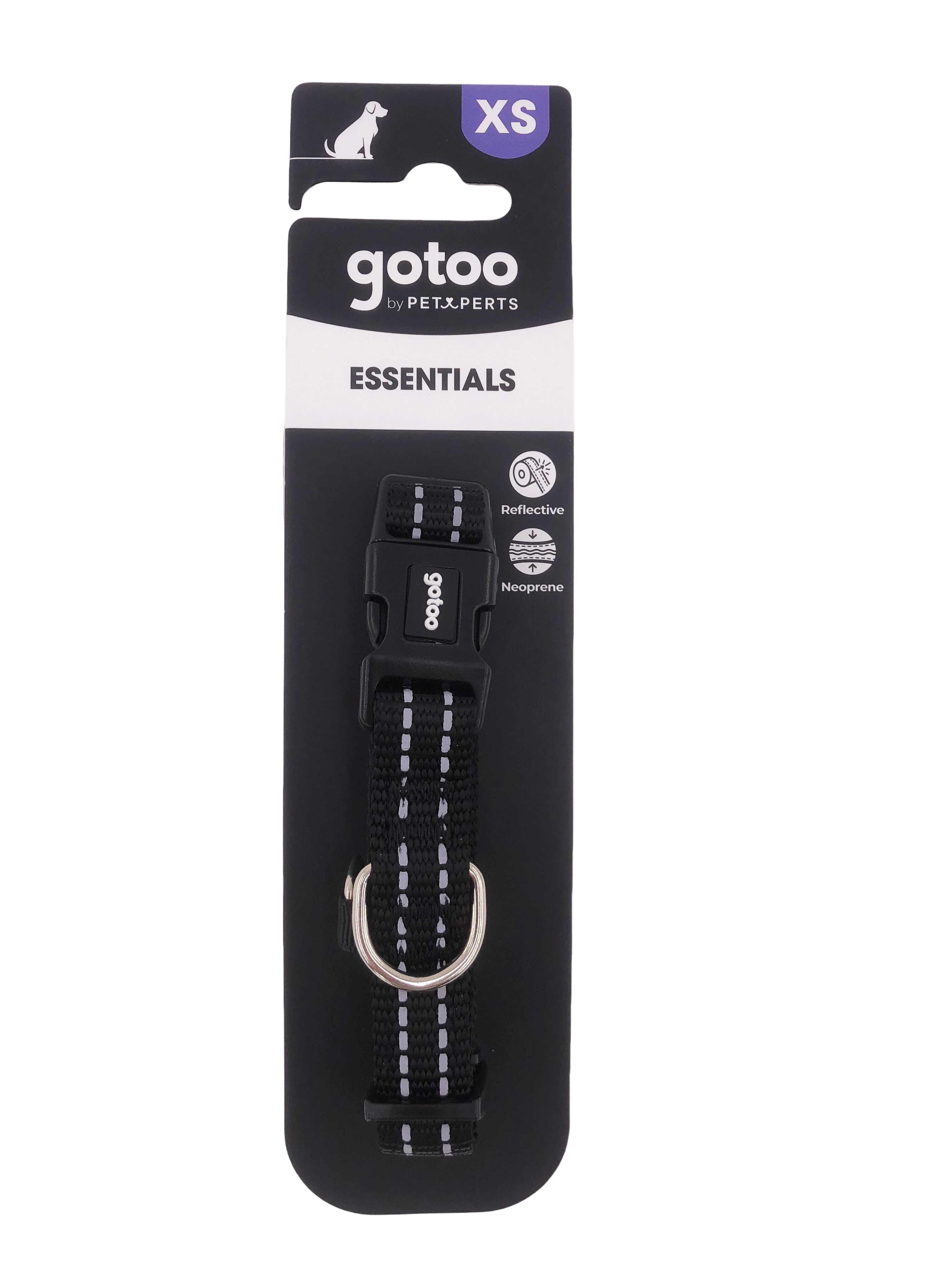 Gotoo  - Collier Essentials en Nylon Premium Noir pour Chien - XS Image num&eacute;ro 7