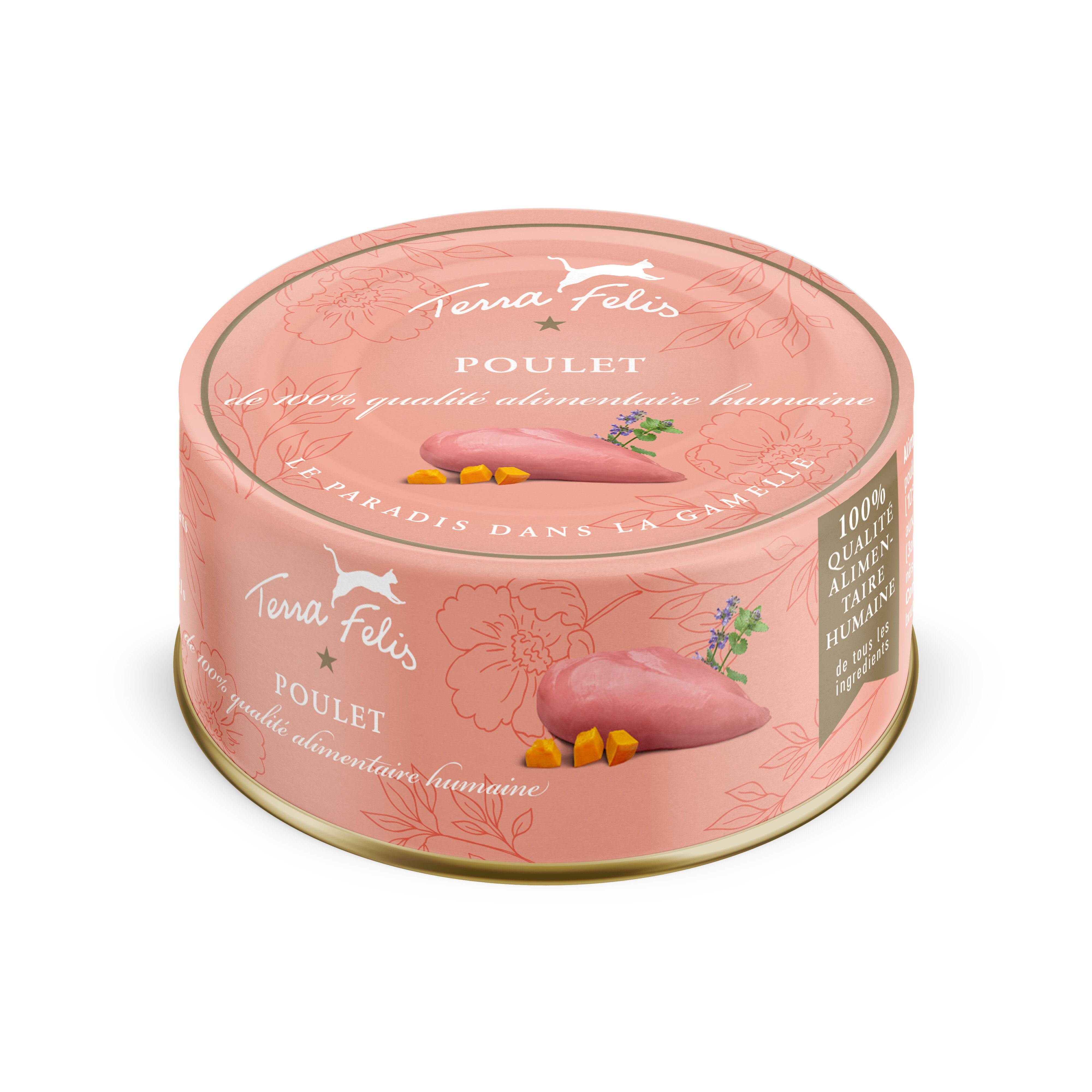 Terra Felis - Aliment Naturel au Poulet pour Chats - 80g Image num&eacute;ro 1