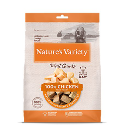 Nature's Variety - Bouchées Cube de Viandes Freeze au Poulet pour Chiens - 50g
