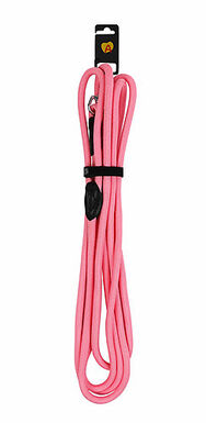 Animalis - Longe en Corde Forte pour Chien Rose