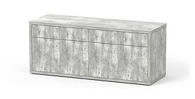Aquatlantis - Meuble SUBLIME 200 Gris Béton pour Aquarium - 200x70x83cm