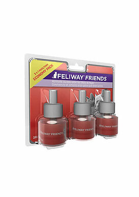 Feliway Friends - Lot Recharge 30J pour le Stress des Chats - 3x48ml