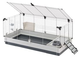 Ferplast - Cage Krolik XL pour Lapins et Cochon d Inde - Gris