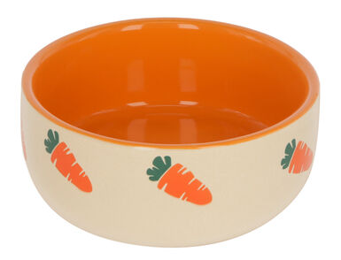 Kerbl - Gamelle Céramique Pour Rongeur Beige/Orange 250ml - 115cm