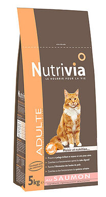 Nutrivia - Croquettes au Saumon pour Chat Adulte