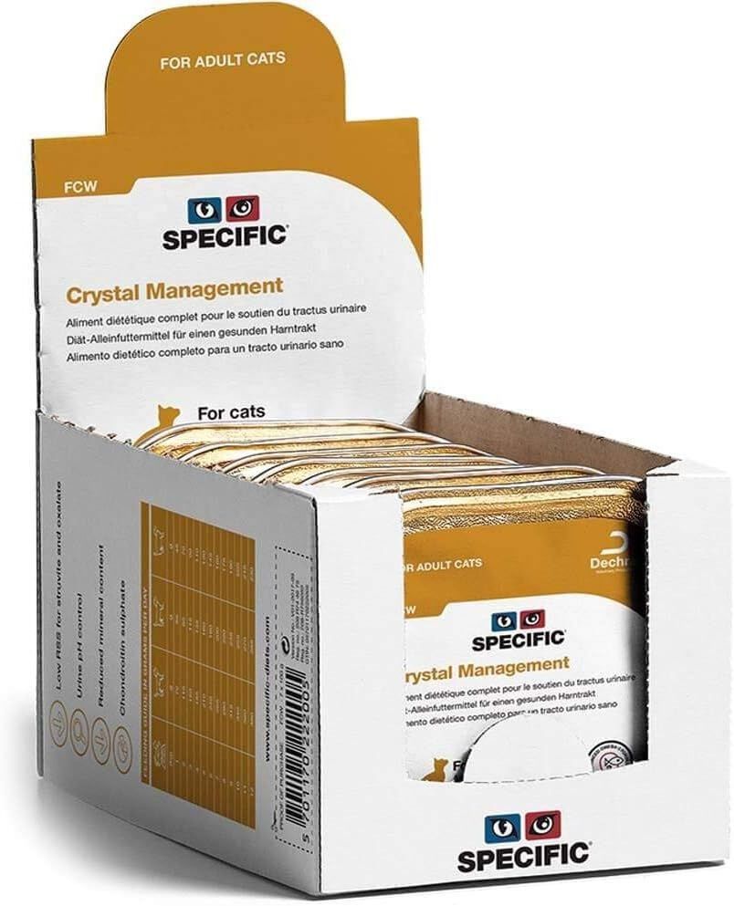 Dechra - P&acirc;t&eacute;e Specific Crystal Management Urinaire pour Chats - 7x100g Image num&eacute;ro 1