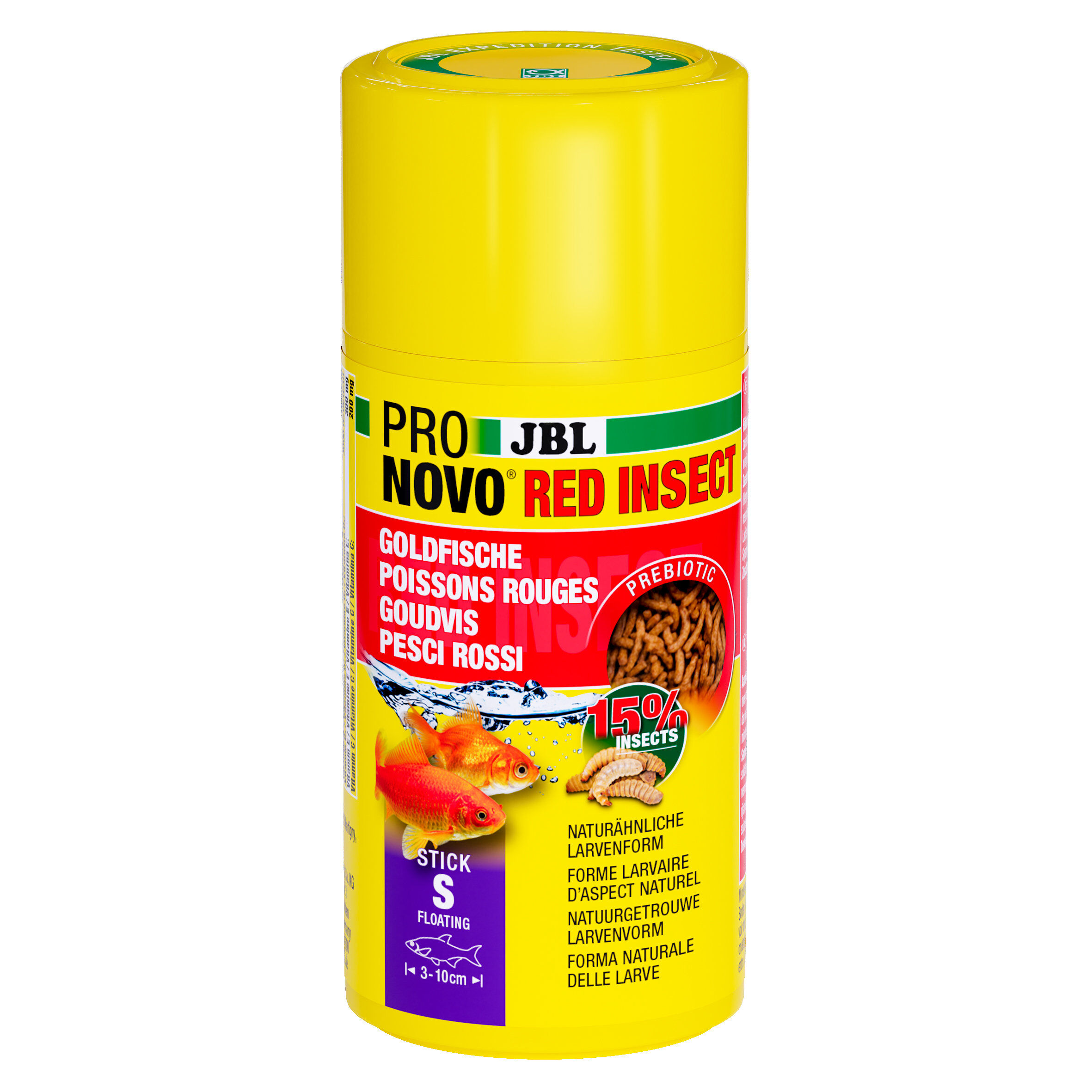 JBL - Aliment Pronovo en B&acirc;tonnets RED INSECT STICK pour Poissons Rouges - 100ml Image num&eacute;ro 1