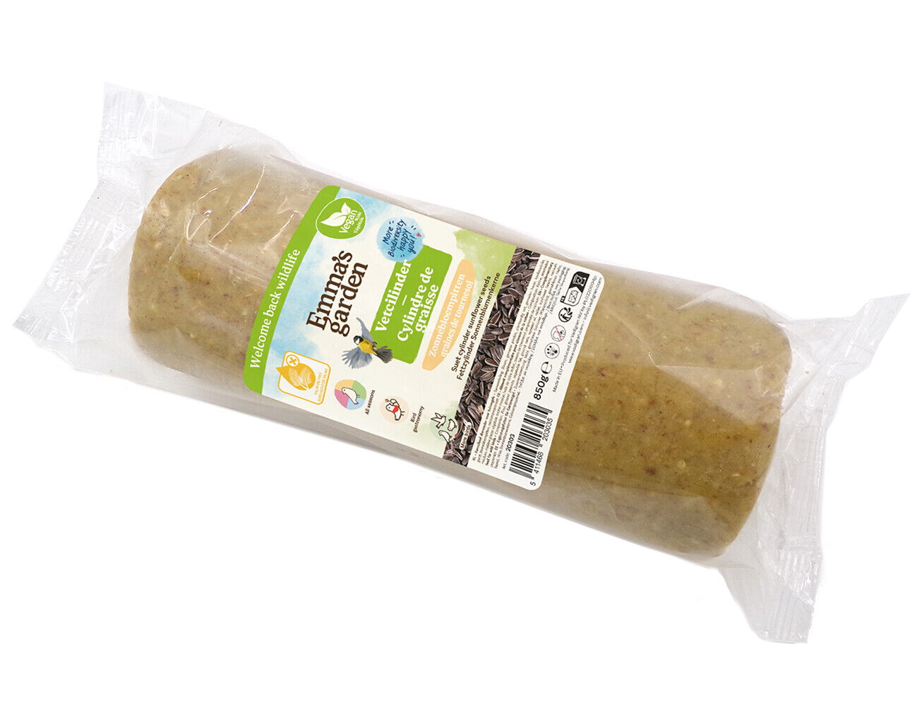 Emma's Garden - Cylindre de Graisse Tournesol pour Oiseaux - 850g Image num&eacute;ro 2