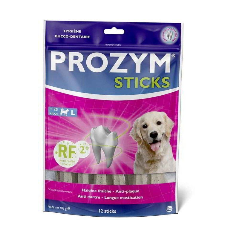 PROZYM - Sticks RF2 Hygi&egrave;ne Bucco-dentaire L pour Chien - x12 Image num&eacute;ro 1