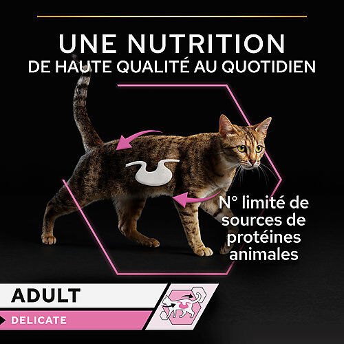 Pro Plan - Pochons Delicate Digestion Dinde Poisson en Sauce pour Chats - 10x85g Image num&eacute;ro 3
