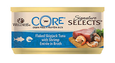 Wellness CORE - Pâtée Signature Selects Thon et Crevettes pour Chat - 79g