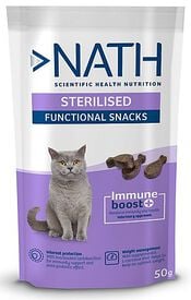 Nath - Friandises Adult Hairball Immune boost+ pour Chats - 50g